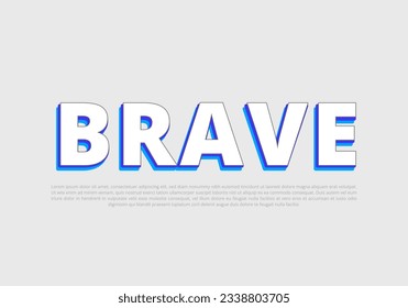 Crunchy text effect template with 3d bold style use for logo Pro Vector