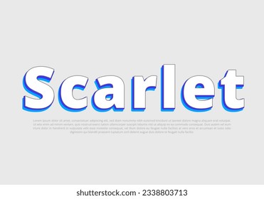 Crunchy text effect template with 3d bold style use for logo Pro Vector