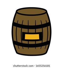 crusader knight barrel flat icon