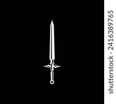 Crusader sword logo projecting a sense of strength and precision.