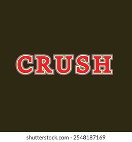 Crush 3D Text Effect Vector**  