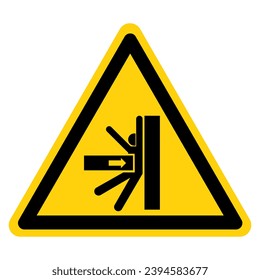 Crush Body Hazard Symbol Sign, Vector Illustration, Isolate On White Background Label .EPS10