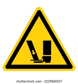 Crush Hazard Symbol Sign, Vector Illustration, Isolate On White Background Label .EPS10