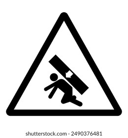 Crush Hazard Symbol Sign, Vector Illustration, Isolate On White Background Label .EPS10