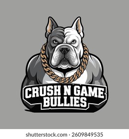 crush n game bullies logo design