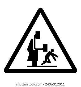Crush Or Pich Hazard Symbol Sign, Vector Illustration, Isolate On White Background Label .EPS10