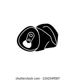 Crushed can icon