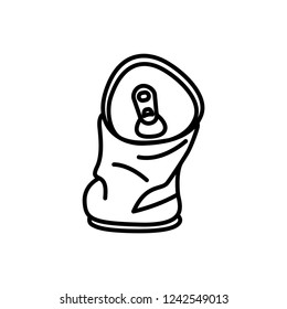 Crushed can icon