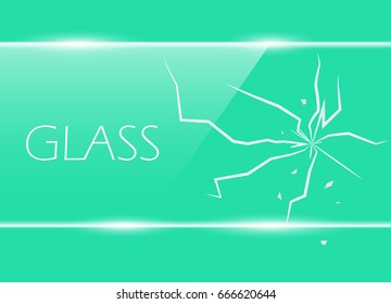 Crushed glass hand drawn