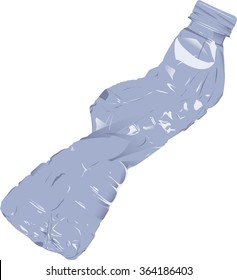 Crushed Plastic Water Bottle