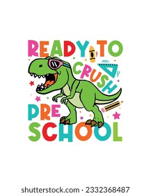 Crushed pre school svg design