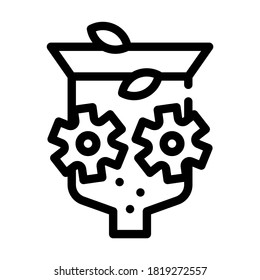 vector de icono de línea de equipo cruzado. señal de equipo cruzado. símbolo de contorno aislado ilustración negra