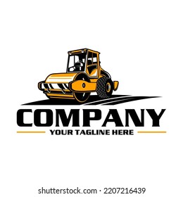 Crusher Heavy Equipment Dump Truck Logo