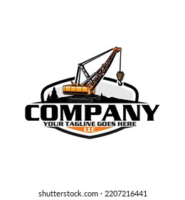 Crusher Heavy Equipment Dump Truck Logo