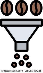 Crusher Icon Lineal Color Vector Illustration