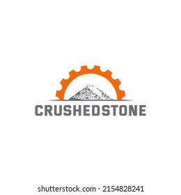 Crusher Stone industry logo template