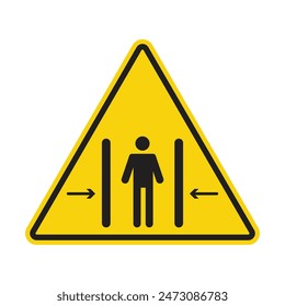 Crushing Hazard Warning Sign Ensure Safety in Crushing Zones