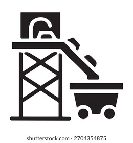 Esmagamento ícone da planta ou logotipo símbolo isolado símbolo ilustração vetorial - ícones de vetor de estilo preto de alta qualidade