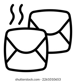 Crust khachapuri icon outline vector. Meal dish. Caucasian bread