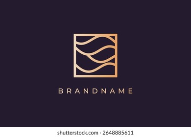  Earth’s crust pattern logo design vector template.