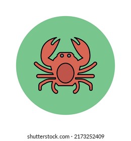 Crustacean Animal Vector Icon Which Suitable Stock Vector (Royalty Free ...