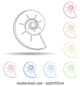 Crustacean, sea shell cartoon icon. Element of jurassic period icon for mobile concept and web apps. Color cartoon crustacean, sea shell icon can be used for web and mobile