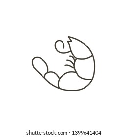 Crustacean seafood vector icon. Simple element illustration from food concept. Crustacean seafood vector icon. Drink concept vector illustration. on white background