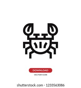 Crustacean vector icon