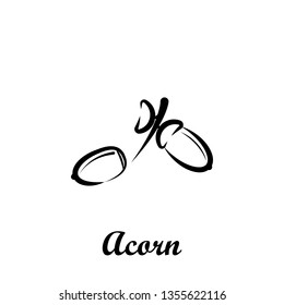 Crustaceans, fruit, acorn icon. Element of Crustaceans icon. Hand drawn icon for website design and development, app development. Premium icon