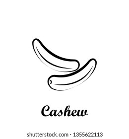 Crustaceans, fruit, cashew icon. Element of Crustaceans icon. Hand drawn icon for website design and development, app development. Premium icon