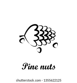 Crustaceans, fruit, pine nuts icon. Element of Crustaceans icon. Hand drawn icon for website design and development, app development. Premium icon