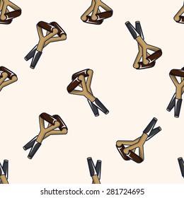 Crutch , cartoon seamless pattern background