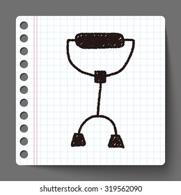 crutch doodle drawing