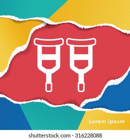 Crutch icon