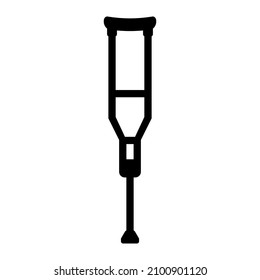 Crutch icon design template vector isolated