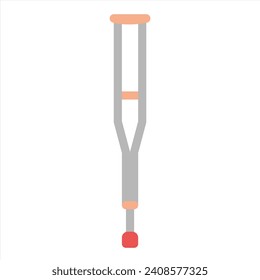 Crutch icon design template vector isolated