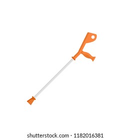 Crutch icon. Flat illustration of crutch vector icon for web design