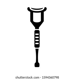 crutch icon isolated sign symbol vector illustration - high quality black style vector icons
