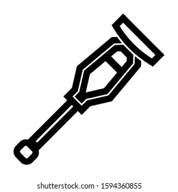 crutch icon isolated sign symbol vector illustration - high quality black style vector icons
