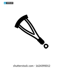 crutch icon isolated sign symbol vector illustration - high quality black style vector icons
