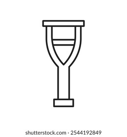 Crutch icon. isolated vector icon.