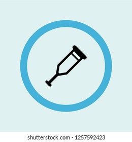 crutch icon symbol. Premium quality isolated crutch vector icon in trendy style. crutch element.
