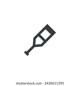 Crutch icon, crutch vector illustration