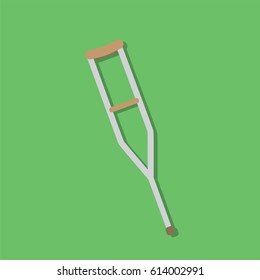 Crutch icon, vector illustration design. Medicine and health care objects.