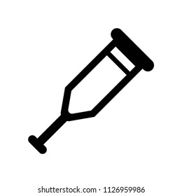 Crutch icon vector icon. Simple element illustration. Crutch symbol design. Can be used for web and mobile.