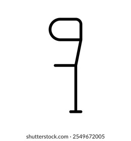 Ícone de muleta web design no vetor