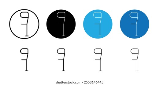 Crutch icon web design in vector
