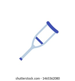 Crutch isolated on white, vector