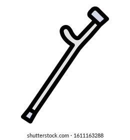
Crutch Isolated Vector icon which can be easily modified or edit
