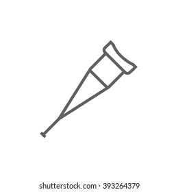 Das Symbol für eine Crutch-Linie.